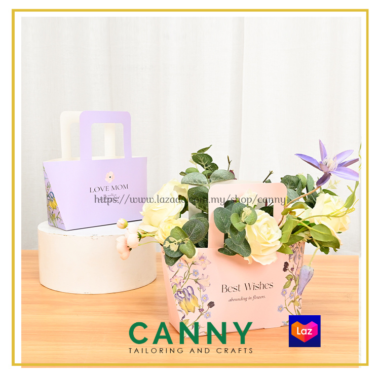 5 PCS FLORAL GIFT BAG WITH HANDLE NEW TREND GIFT BAG FOR BOUQUET / FLOWER BAG / MOTHERS DAY GIFT BAG