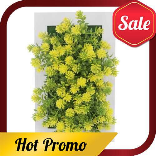 6x9.5 Inch Artificial Flower Plant with Photo Display Frame Wall Hanging Planter Indoor Vertical Wal