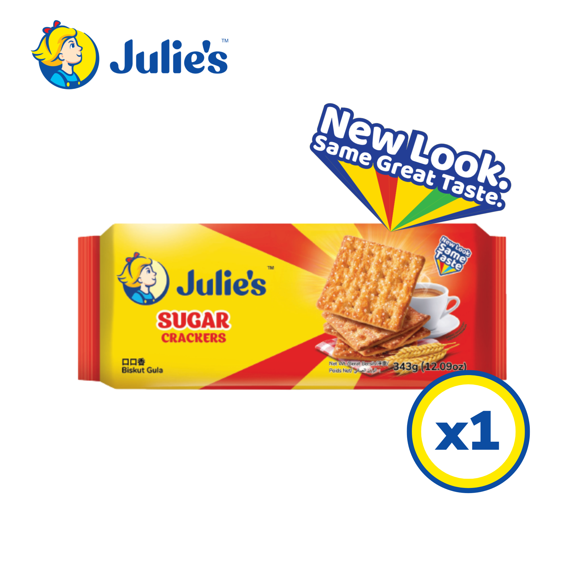 Julie’s Sugar Crackers 343g x 1 pack