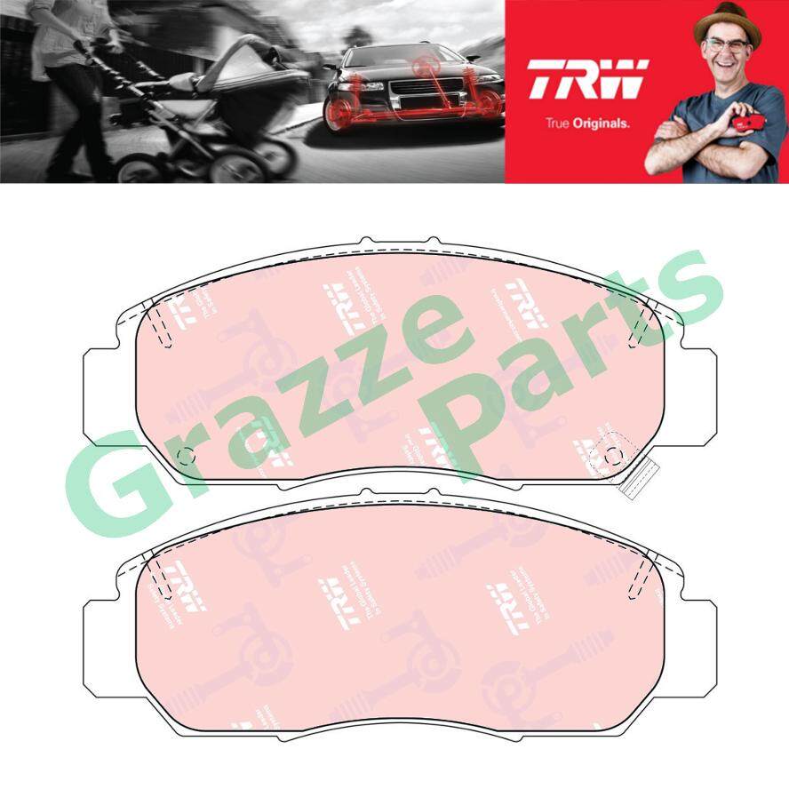 TRW Brake Pad Front for GDB3240 - Honda Civic FD SNA BRV