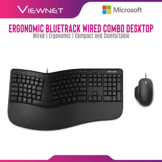 Microsoft Ergonomic Bluetrack Wired Combo Desktop (RJU-00015)