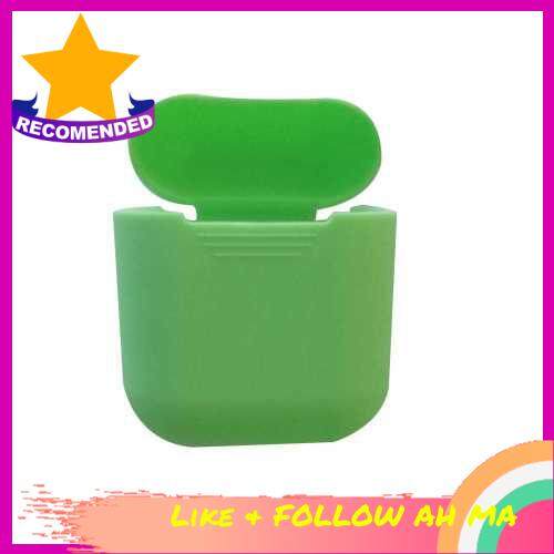 BEST SELLER Silicone Earphone Case Wireless BT Earphone Storage Box Portable Headphone Cases for Airpods Protective Sleeve (Green)