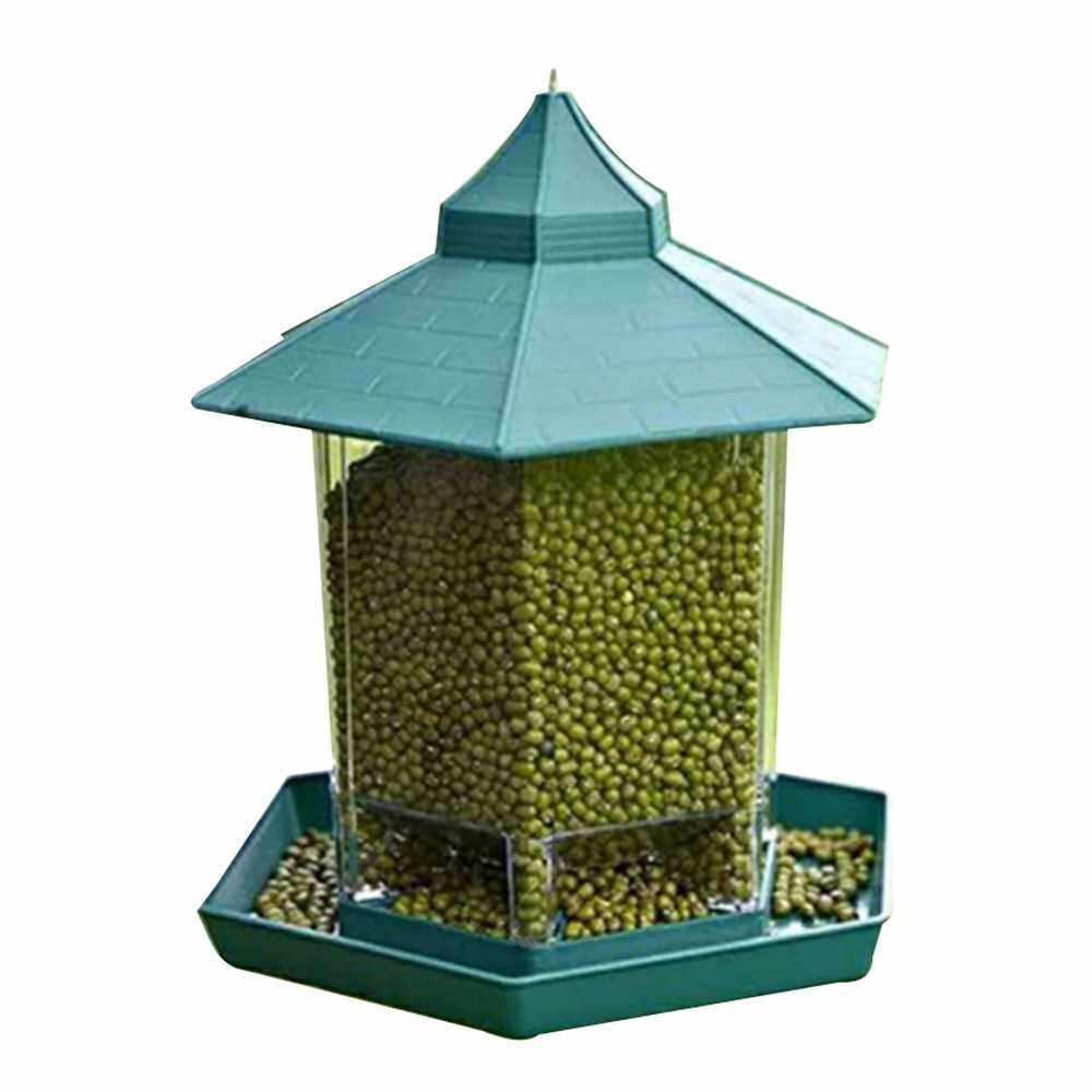 Outdoor Waterproof Large Capacity Pavilion Shape Suspensible Bird Feeder (Type 1)