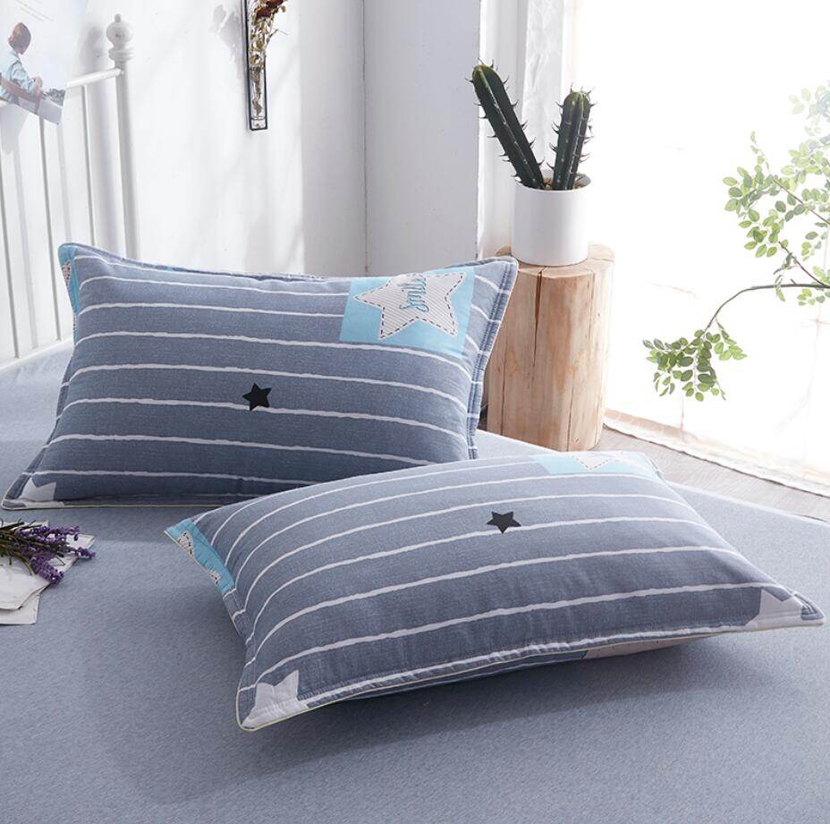 2 vỏ gối vỏ gối cotton đầy đủ 48x74cm có khóa kéo vỏ gối người lớn bằng cotton vỏ gối đơn cỡ lớn vỏ gối cotton dày 100%