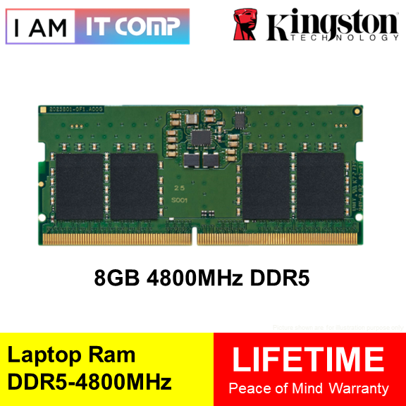 Kingston Ram DDR5 4800MHz Sodimm Laptop Ram Notebook Ram ( 8GB / 16GB / 32GB )