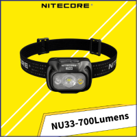 NITECORE NU33 700Lumens Triple Output USB-C Rechargeable Headlamp Built-in 2000mAh Battery White light+Red Light Headlight