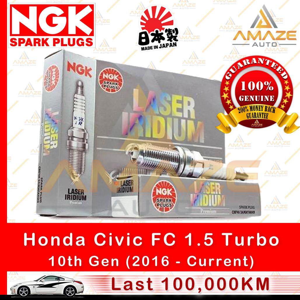 NGK Laser Iridium Spark Plug for Honda Civic FC 1.5 Turbo (10th Gen) (100,000KM Usage Life High Performance Spark Plug)(12290-59B-0030)