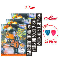 ALICE ( .010 ~ .047 ) A306-XL Acoustic Guitar String SET - Tali Gitar Akustik Gitar Kecil 1 Set Murah Accessories 吉他弦