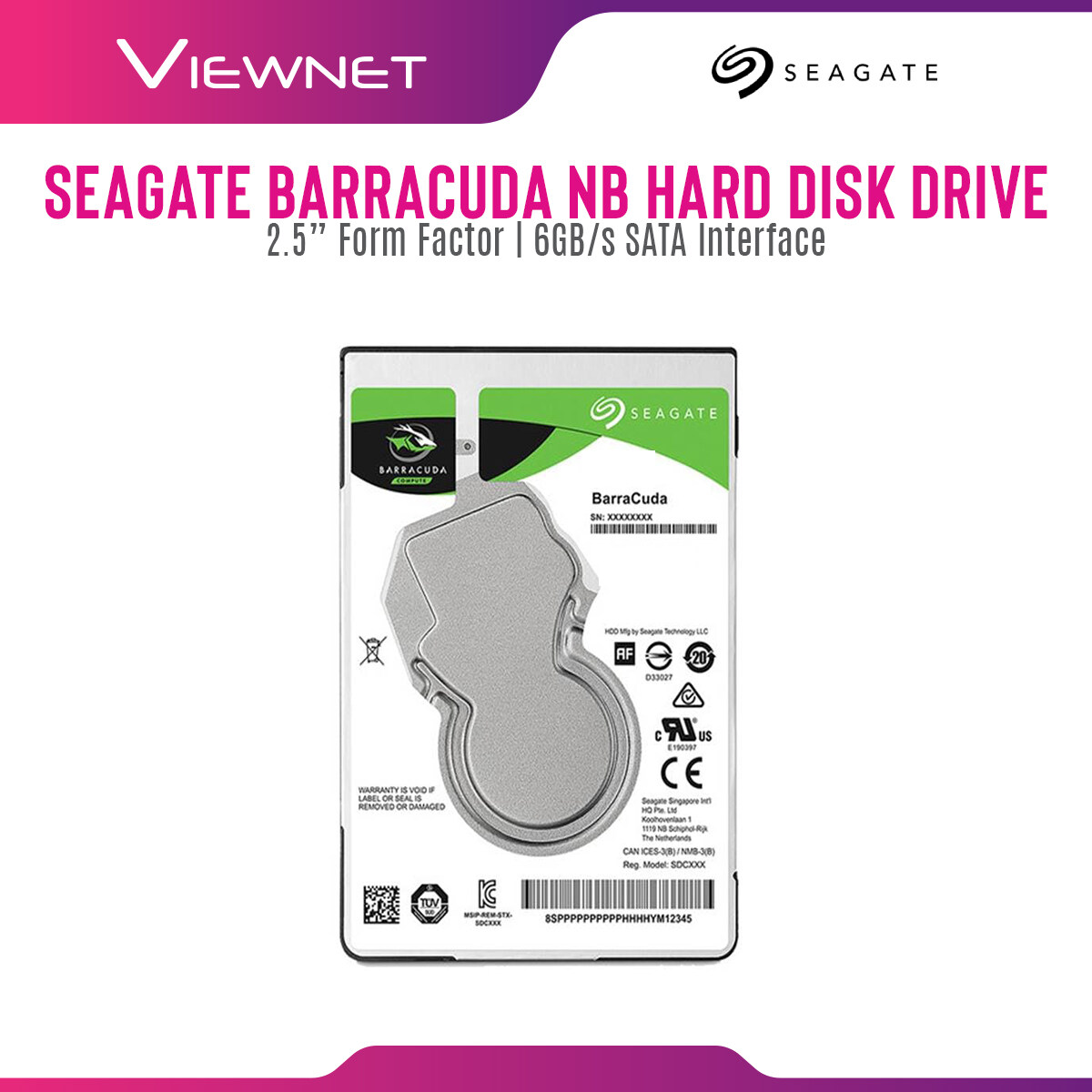 Seagate Barracuda 2TB 2.5  SATA 128MB Cache 5400RPM Internal HDD Internal Hard Disk