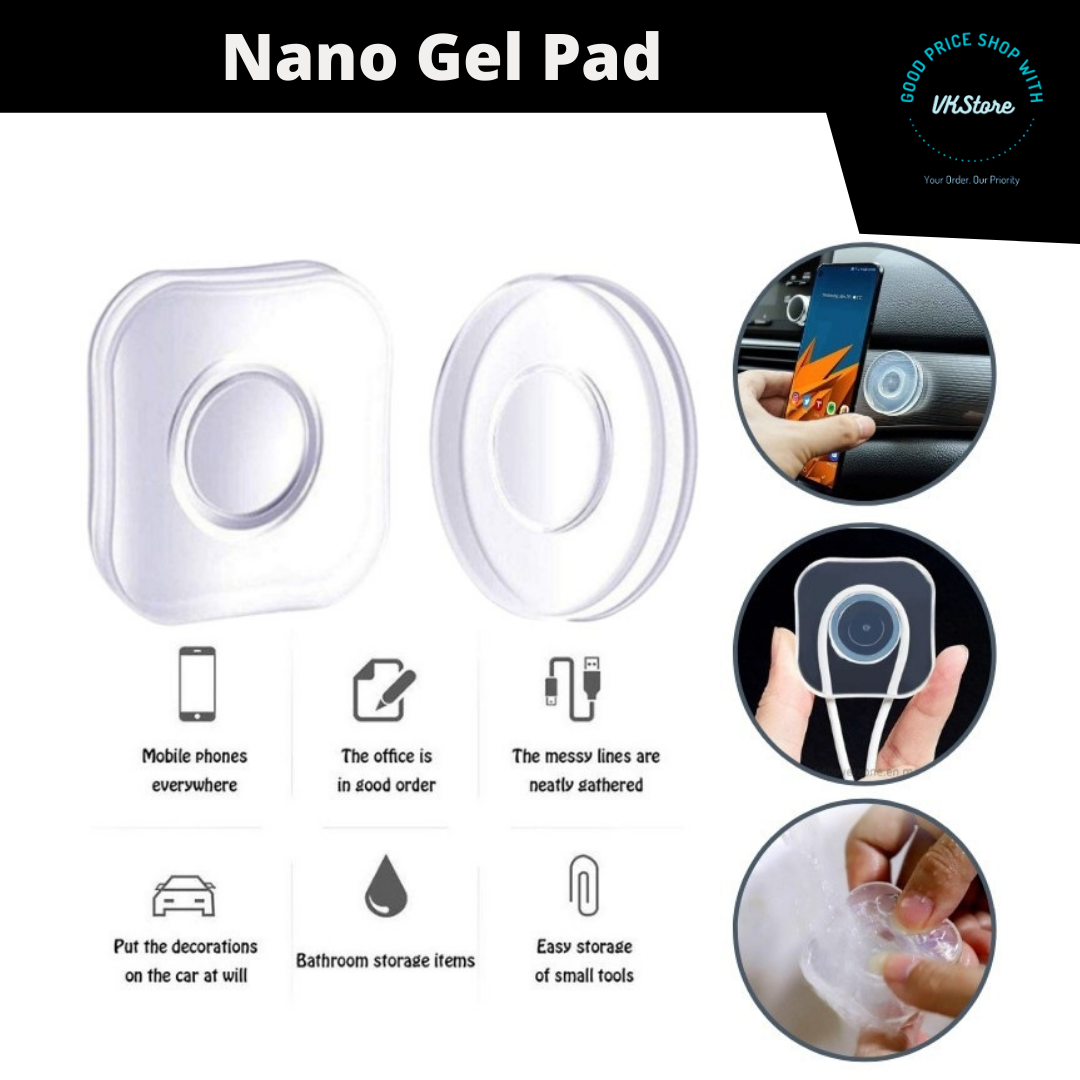 Magic Nano Rubber Gel Pad Universal Phone Holder Stand Car Phone Holder