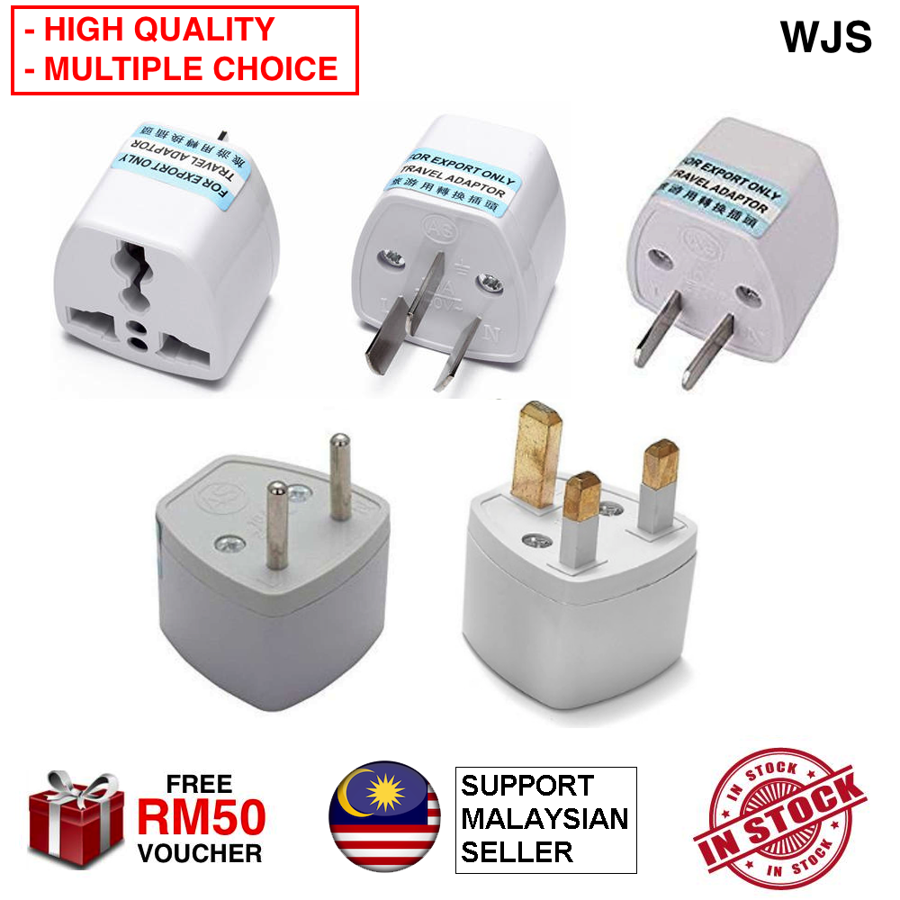(HIGH QUALITY) WJS Universal Travel Plug Socket Adapter Converter for