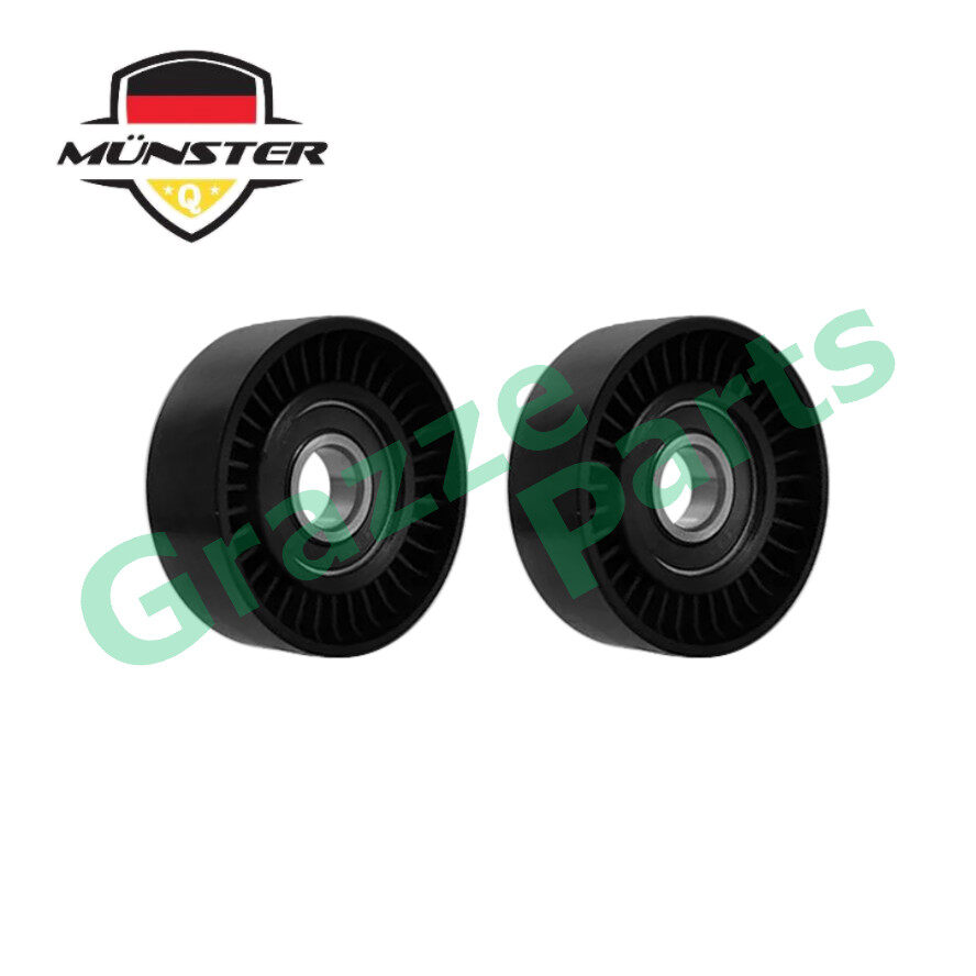 (2pc) Mnster Fan Belt Tensioner Idler Pulley Bearing for Proton Inspira 1.8 2.0 CY4A Mitsubishi Lanc