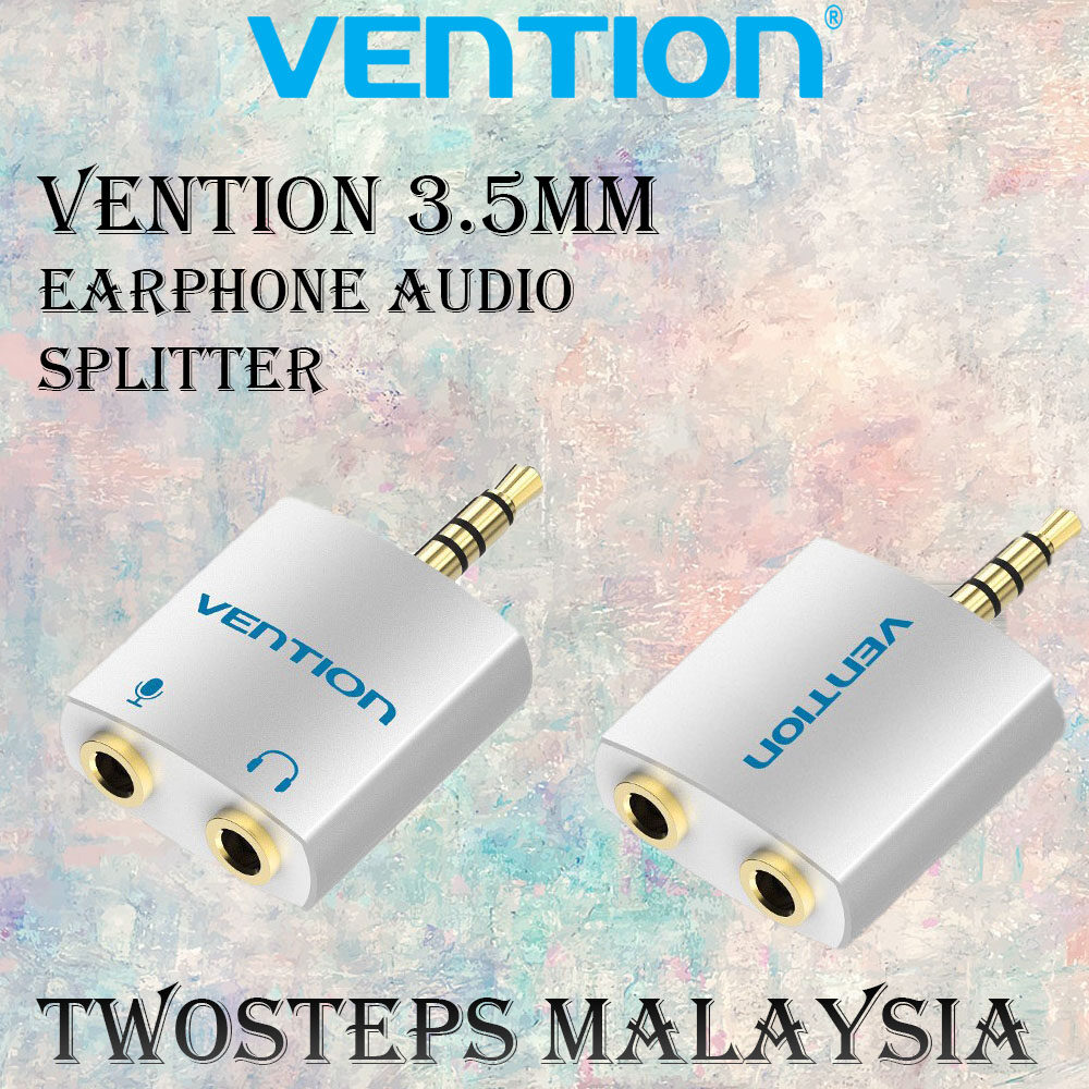 ORIGINAL Vention 3.5mm Earphone Audio Splitter Connector with mic Audio Adapter for Headphone PC