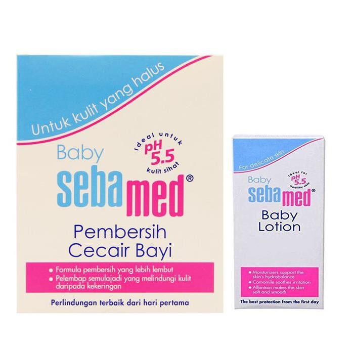 Baby Sebamed Baby Liquid Cleaser 500ml Free Baby Lotion 100ml