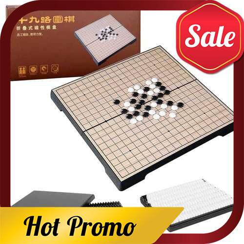 Magnetic Go Game Set 19x19 Folding Board Game Set Travel Portable Lightweight Weiqi Chinese Chess Old Game Parlor Game Parent-Child Toy (Standard)