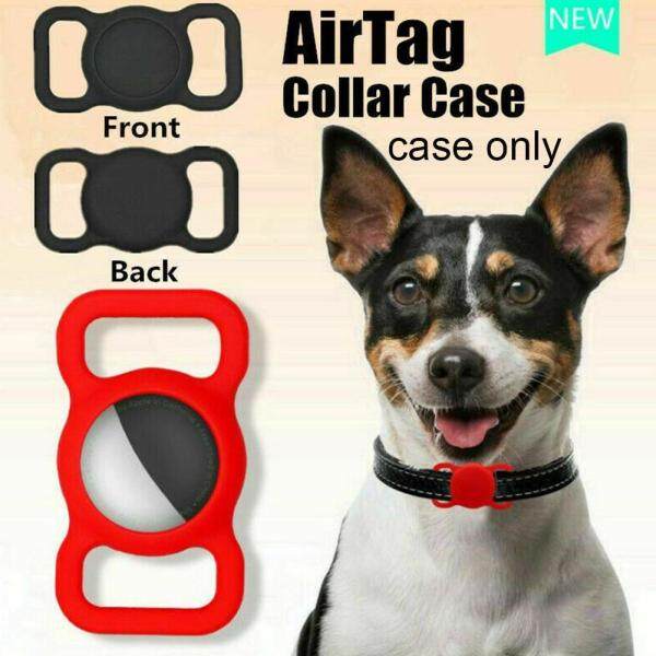2pcs/Pack Pet Silicone Airtags Case GPS Finder Dog Cat Collar Loop for Apple Airtags Locator Anti-lost Device Tracker Protective Casing