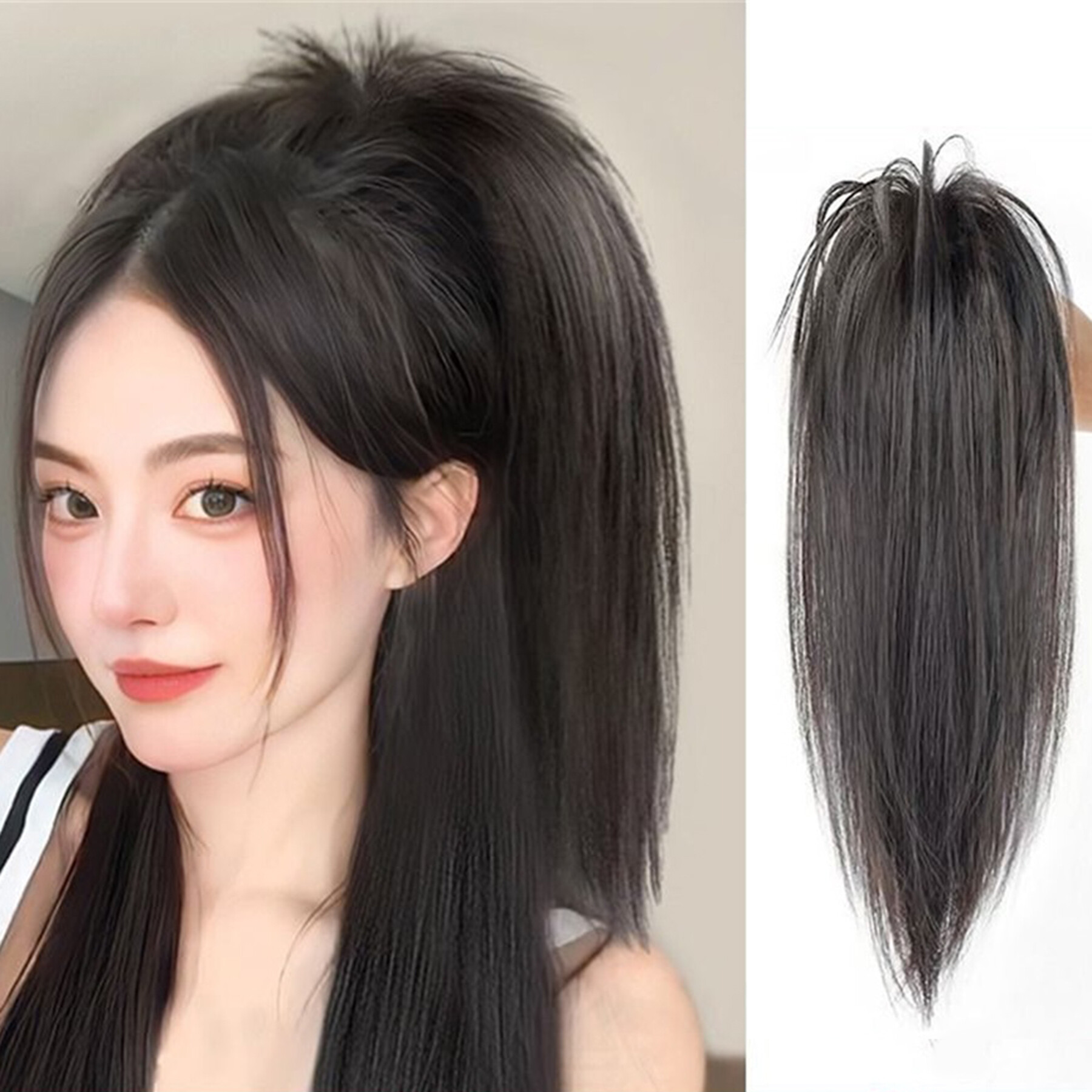 [Wow】tổng hợp dài thẳng phần tóc nối đuôi ngựa tóc giả cho phụ nữ nhiệt reistan đuôi ngựa Tóc Giả Claw tóc đuôi ngựa kẹp trong