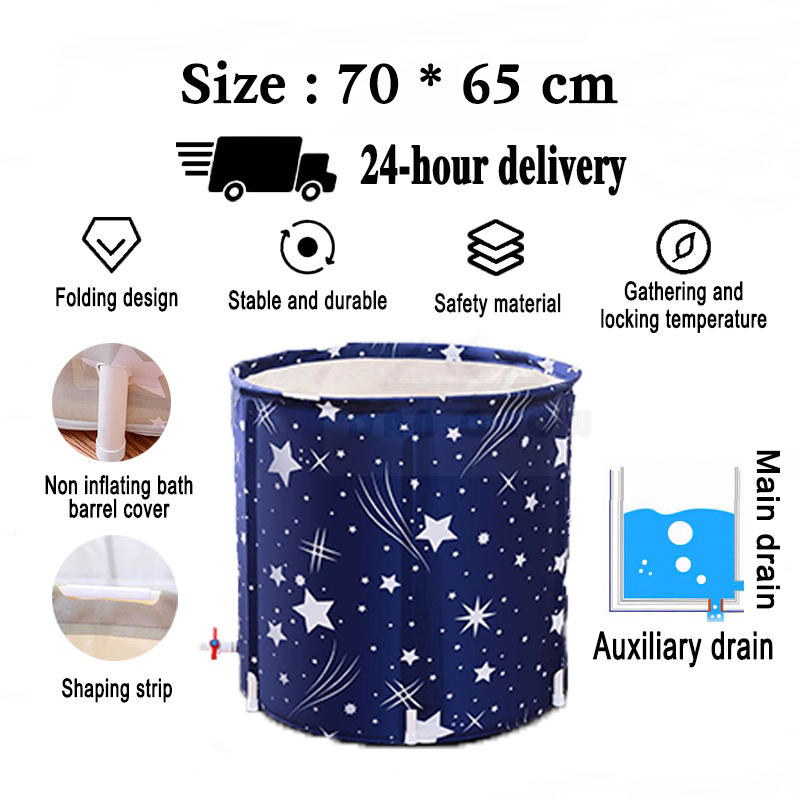 Thickened Folding Household Bathtub bath tub portable PVC Home use Large Capacity Adult full body Spa baby swimming pool heated bath
