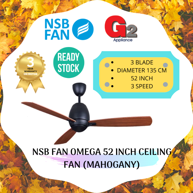 NSB FAN OMEGA 52 INCH CEILING FAN