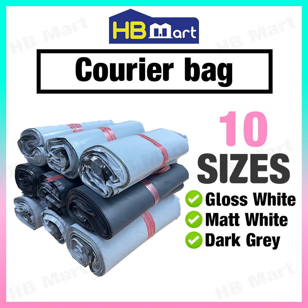 All Size Courier Bag Parcel Bag Packaging Bag Parcel Plastic Plastik Pos Flyers White 100pc/50pc/25pc CB05