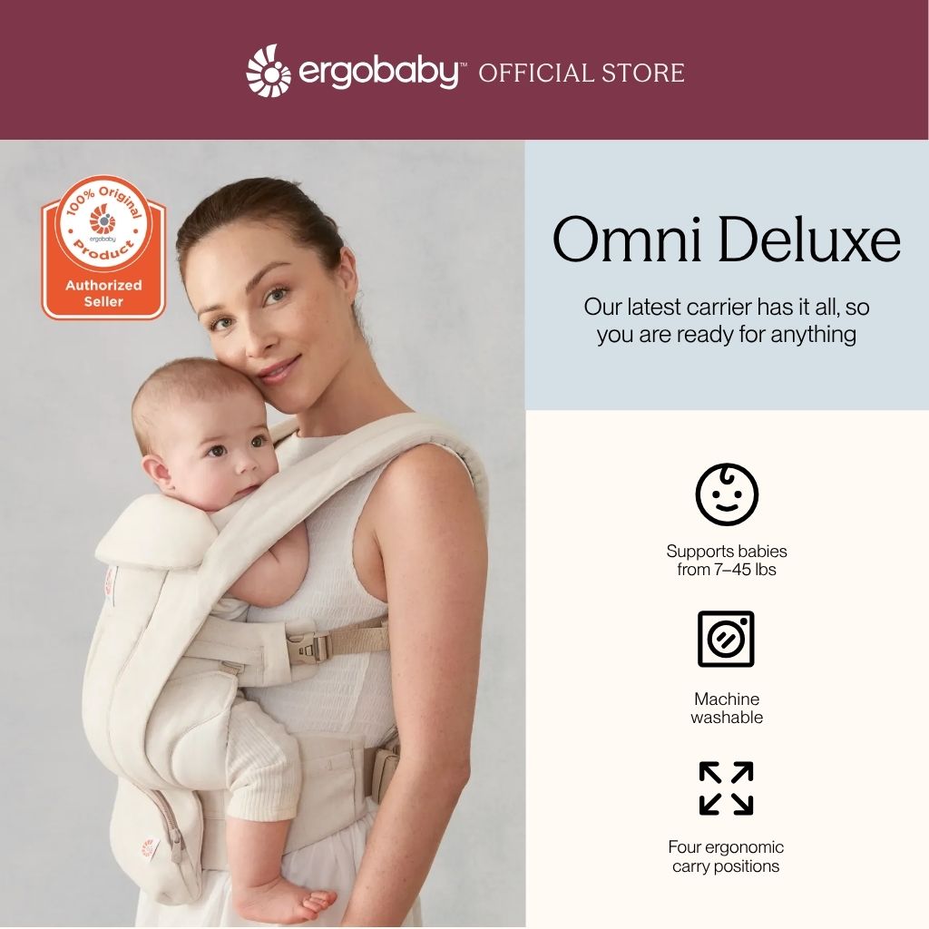 Ergobaby Omni Deluxe Linen Baby Carrier - Natural Linen