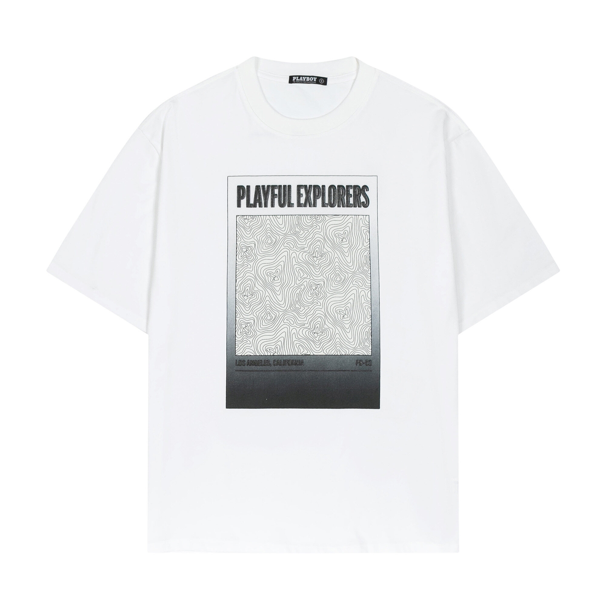 PLAYBOY Oversized Cotton Short Sleeve Tee / Oversized Cotton T-shirts PTR 003 Multi Color