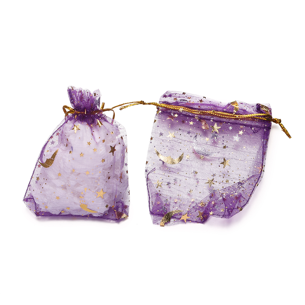 St.kunkka 10/50Pcs 7 * 9cm Organza Drawstring Gift Bag Jewelry Candy Jewelry Wedding Party Gift Wrapping Gauze Bag Fashion Bag