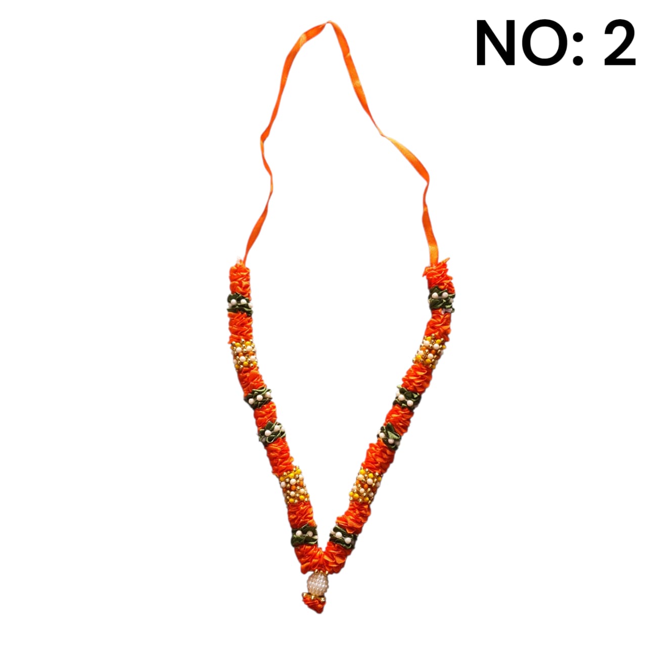 Artificial Satin Garland/Mala for God Idols/Photo Frames (9 Inch)