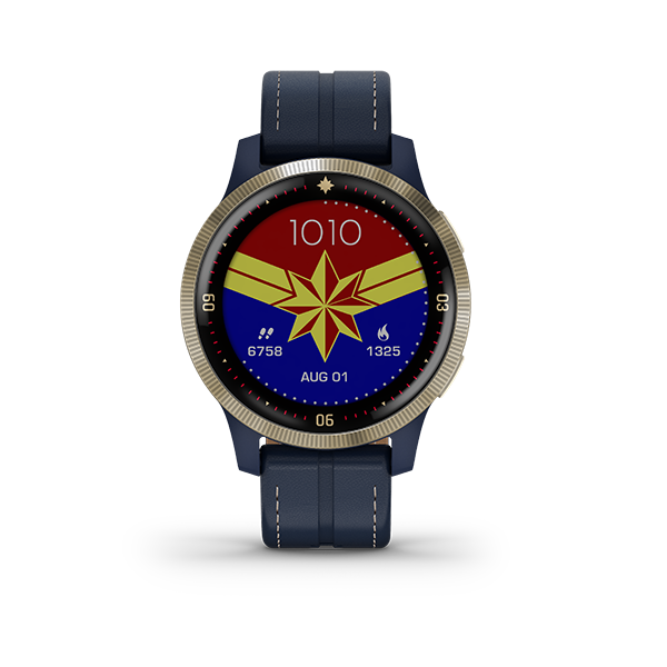 (Special Edition) Garmin Legacy Hero Series Smartwatch with Character-themed App Experience - Captain Marvel / First Avenger