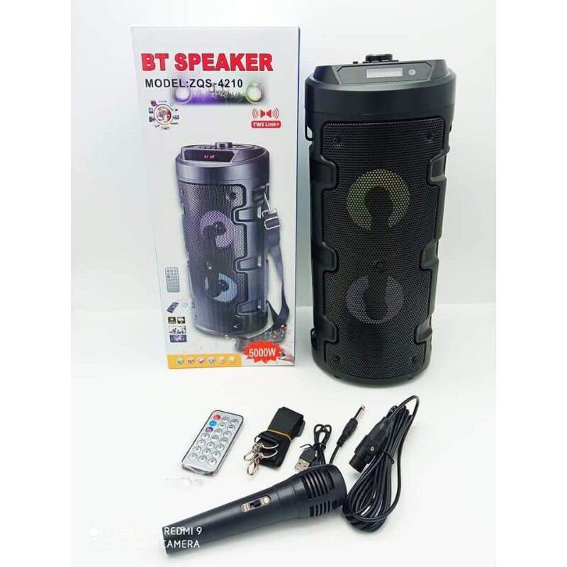 100%Wireless Speaker ZQS-4210 4209 Powerful Speaker Rechargeable 3D sound