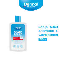 Dermal Therapy Scalp Relief Shampoo & Conditioner 210ml 2-in-1 Shampoo & Conditioner For Itchy Scalp Sensitive Scalp [Exp date: June 2027]