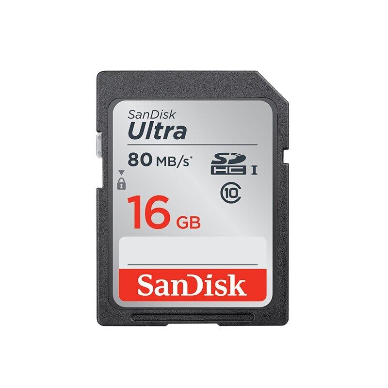 Thẻ SD SanDisk Ultra 80 MB/giây Class10 Tốc Độ Cao 128Gb 64Gb 32Gb 16Gb Thẻ Nhớ Ban Đầu Dành Cho Máy Ảnh Full HD