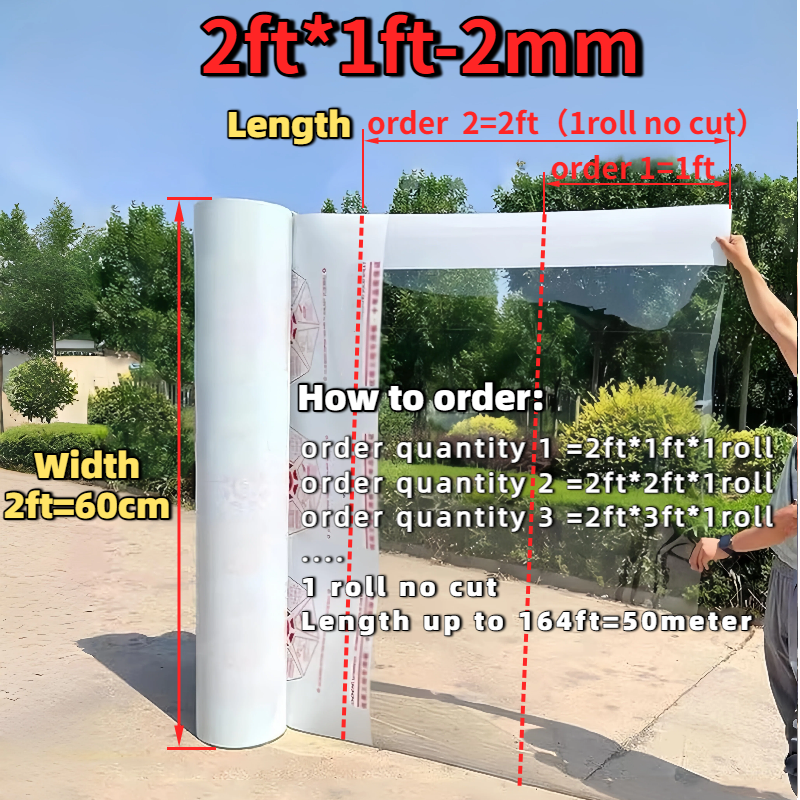 PC FLAT TRANSPARENT ROOF sheet ATAP CERAH LUTSINAR RATA POLYCARBONATE sheet GREENHOUSE AWNING SHEET BUMBUNG PC耐力板