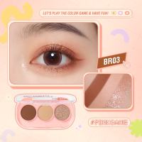 PINKFLASH PF-E23 3 Pan Eyeshadow Palette Glitter High Pigment Easy To Blend Lasting 11 Shades