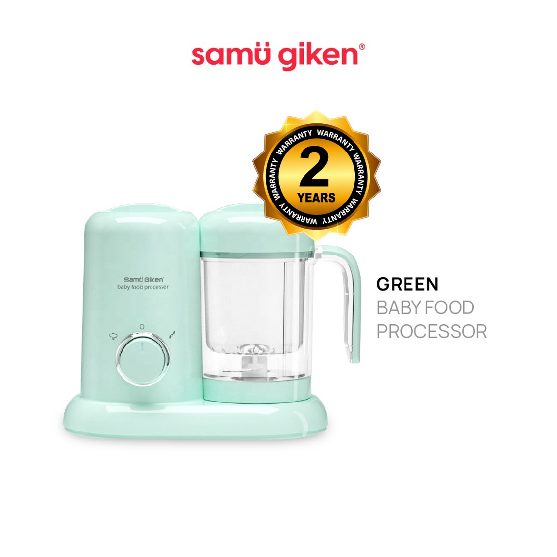 Samu Giken 4 in 1 Baby Food Processor / Baby Food Maker (Heating / Steam / Defrost / Blend)
