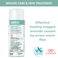 ANIRID Maggot & Surgical Wounds Treatment Aerosol Spray Suitable for Domestic & Farm Animals Effective Healing Maggot Wounds