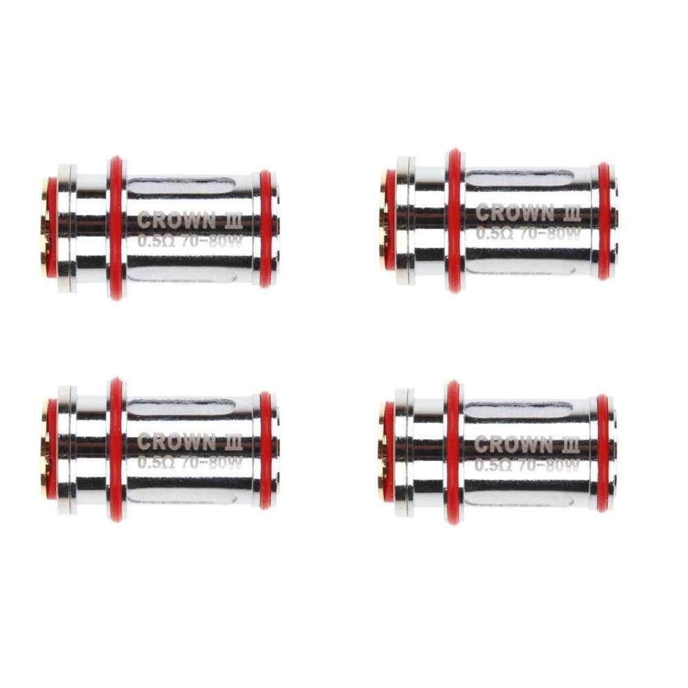 4Pcs Coil Head Replacement the III Generation Tank Coils 0.25 / 0.5ohm Electronic Cigarette Coils for Uwell Crown 3 Atomizer 0.5ohm