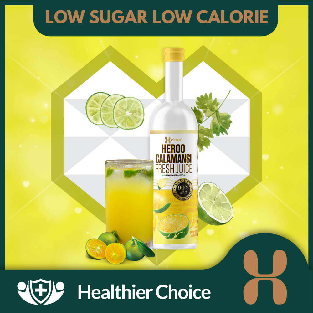 Concentrate Heroo Calamansi Fresh Juice 500ml (Reduce 90% Sugar & Calories)