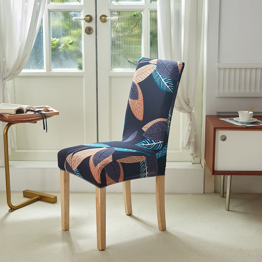 Universal Dinning Chair Cover Elastic Dust-proof Stretchable Seat Cover Sarung Kerusi Murah for Dinning Room Plain Solid Colors Print Designs