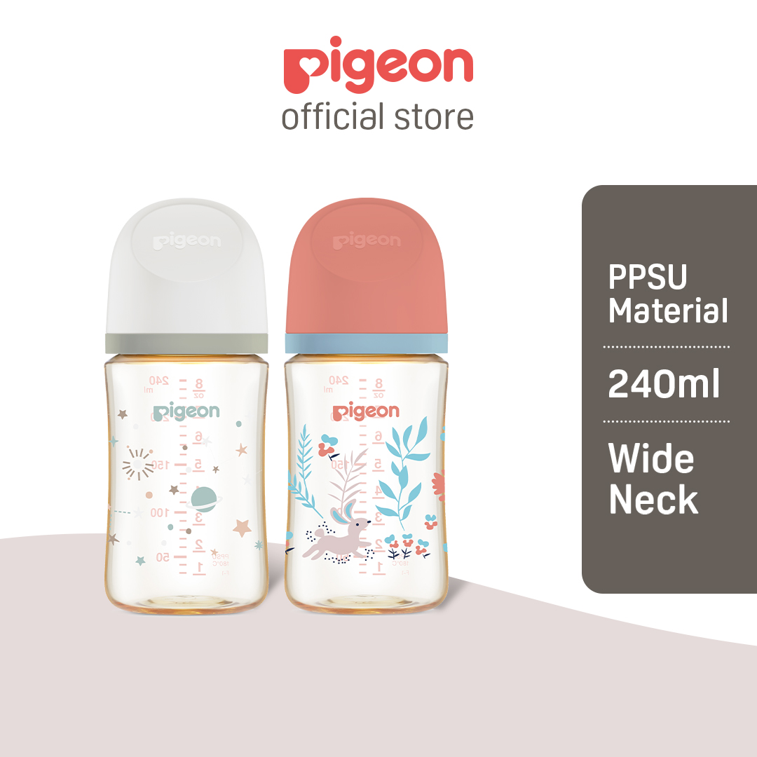 [Bundle Deal] PIGEON SofTouch PPSU BPP Nursing Bottle 240ml Ocean/Galaxy/Garden