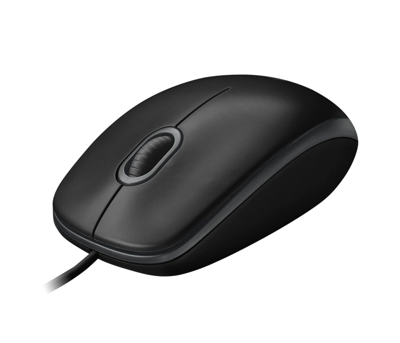 Logitech B100 Mouse with USB Connection, Optical Tracking, 800 Dpi Resolution