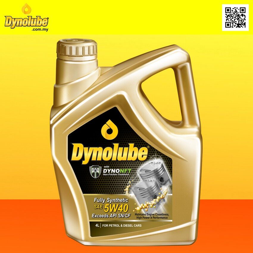 Dynolube 5W40 with DYNONFT Fully Synthetic Engine Oil SN/CF 4Liter Ship