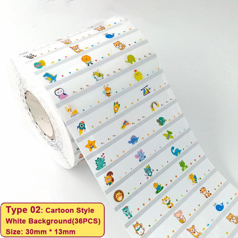 WEFILM Customize Name Stickers Name Tag Waterproof Personalized Cute Labels Children School Stationery Water Bottle Pencil Stikers