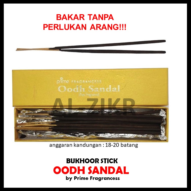 BUKHOOR STICK bakar tanpa arang sekotak 18-20 batang aromatherapy arabian oudh