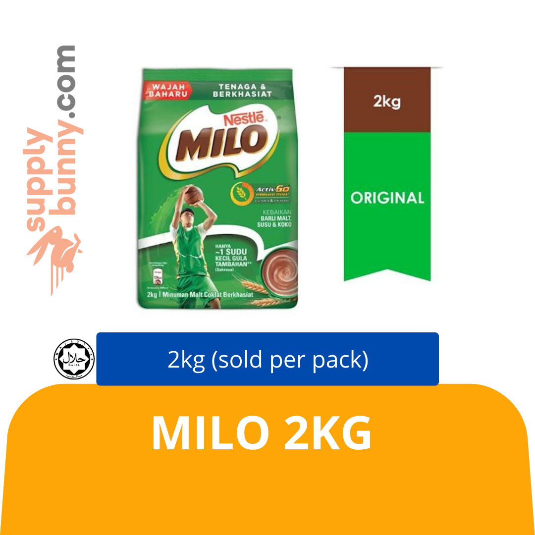 MILO 2KG X 6PKTS (sold per carton) Milo 美禄