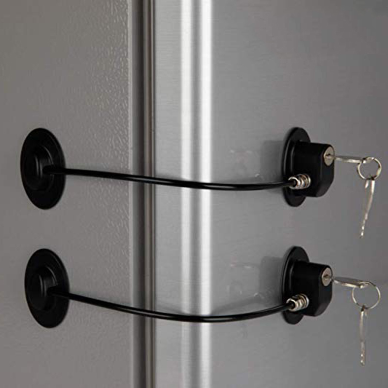 【ZNBY】Baby Safety Door lock Window Lock Aluminum Alloy Cable Limit Lock Child Safety Doors Lock Security Lock Restrictor for cabinet