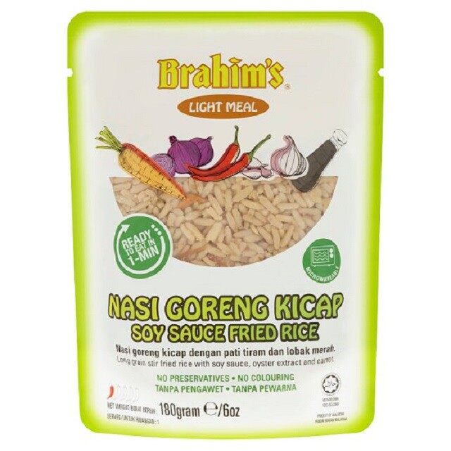 Brahim S Light Meal 180g Nasi Goreng Kicap New Pgmall