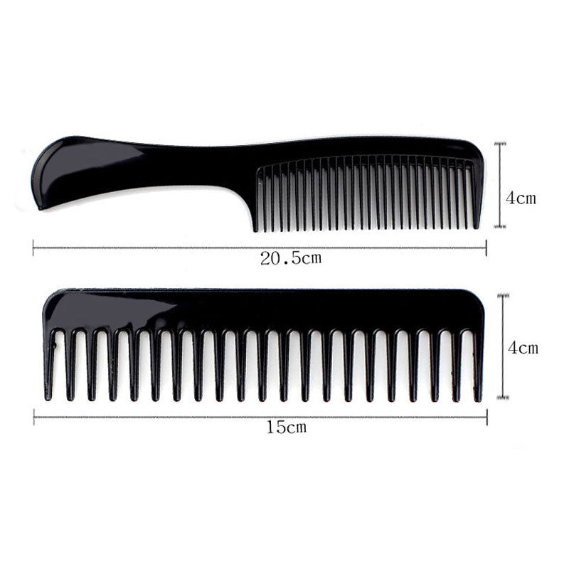 10 buc negru bărbați femei Salon coafură frizerie perie piepteni set plastic perie piepteni_voghion.com
