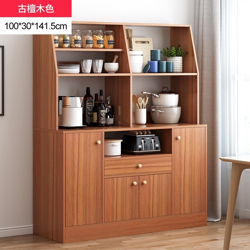 Almari Dapur Kitchen Cabinet Sideboard Modern Storage Cabinet Living Room Cupboard Home Kitchen Cabinet Integrated Shelf