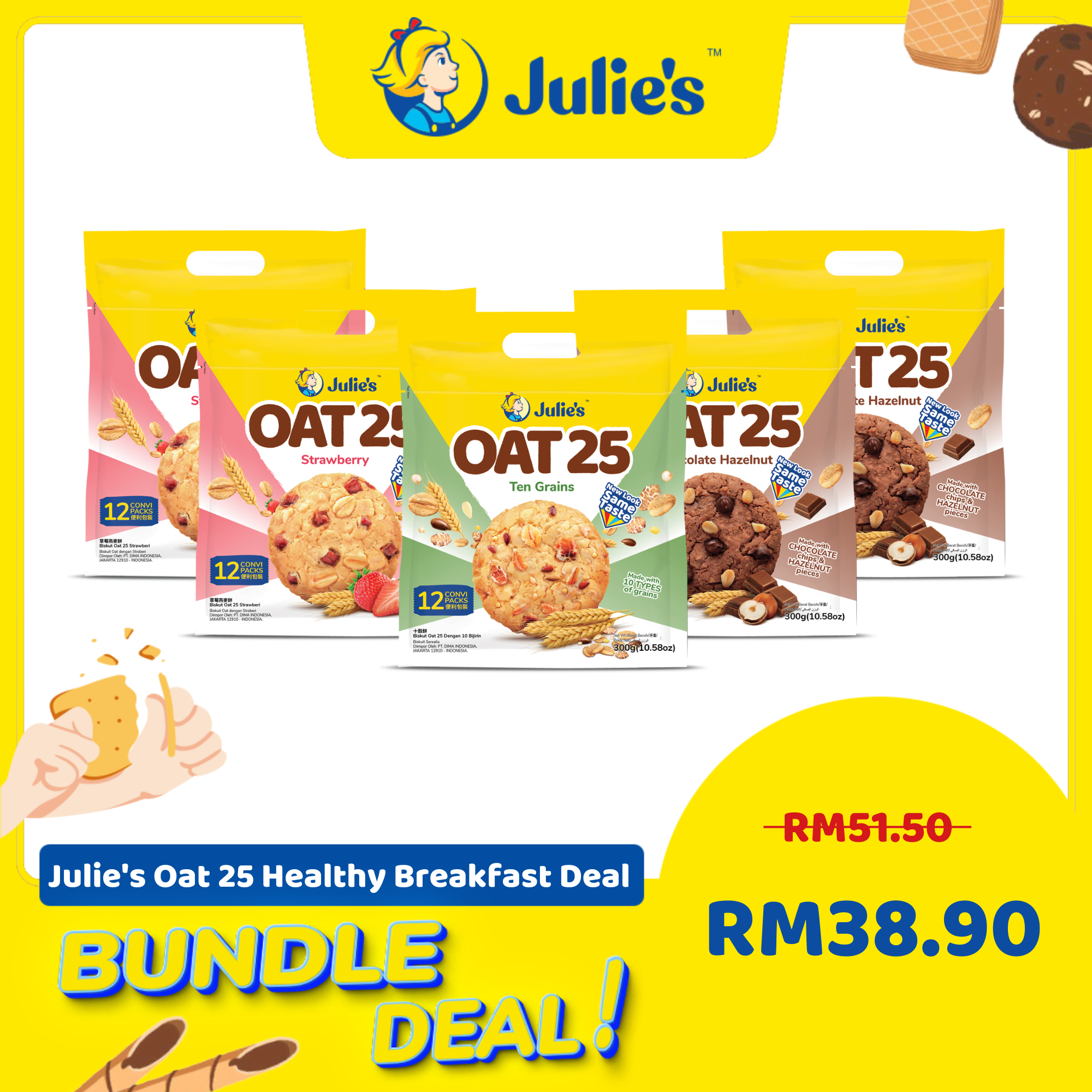 Julie's Oat 25 Healthy Breakfast Deal